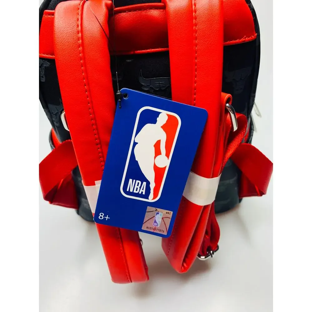 NWT NBA Chicago Bulls Logo Loungefly Mini Backpack